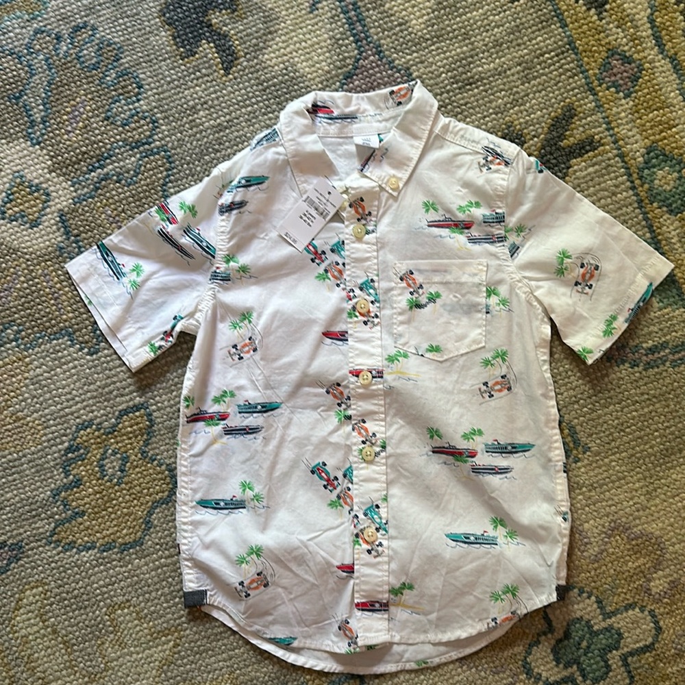 Gap shots Short Sleeve Button down *NWT*